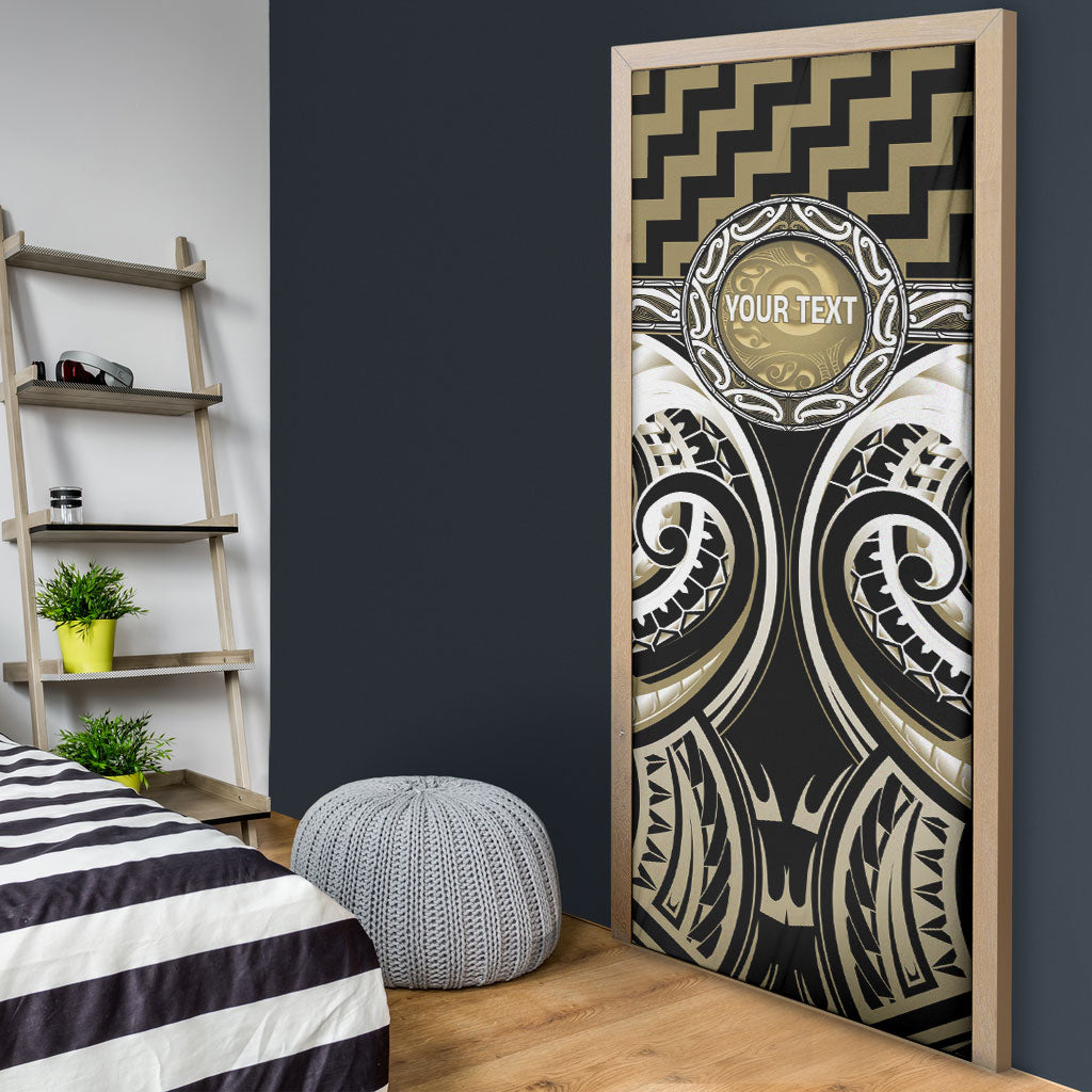Aotearoa Waikato Tainui Personalised Door Cover Maori Iwi Poutama Puhoro Tattoo