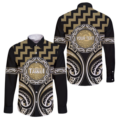Aotearoa Waikato Tainui Personalised Family Matching Summer Maxi Dress and Hawaiian Shirt Maori Iwi Poutama Puhoro Tattoo