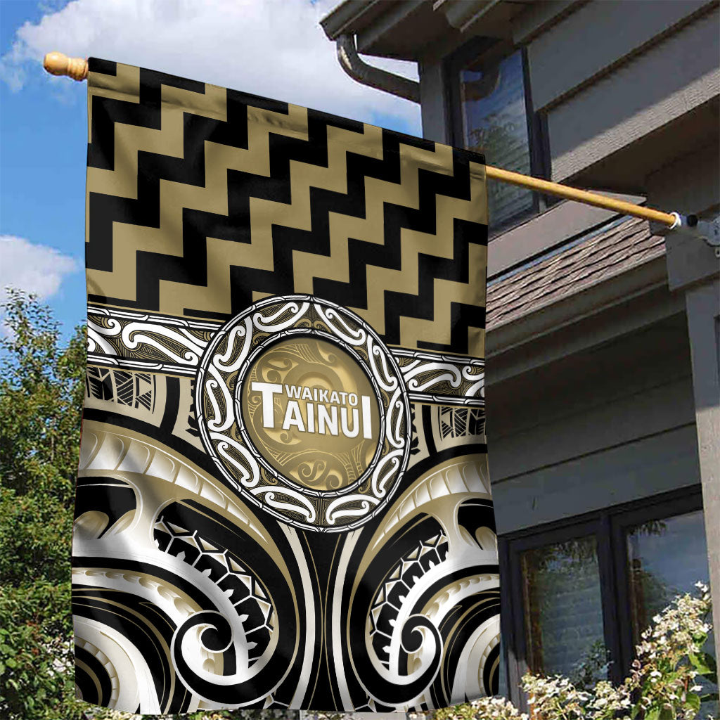 Aotearoa Waikato Tainui Garden Flag Maori Iwi Poutama Puhoro Tattoo