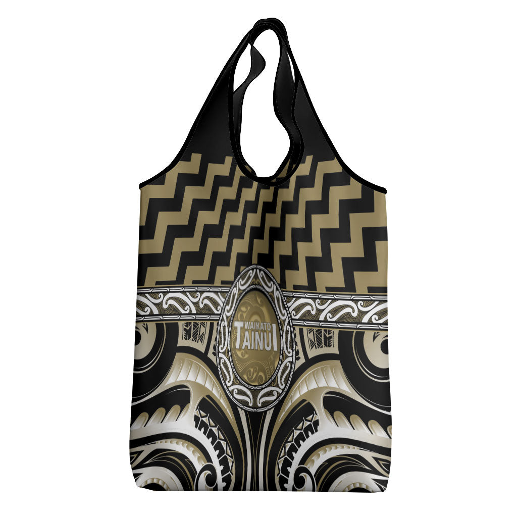 Aotearoa Waikato Tainui Grocery Bag Maori Iwi Poutama Puhoro Tattoo