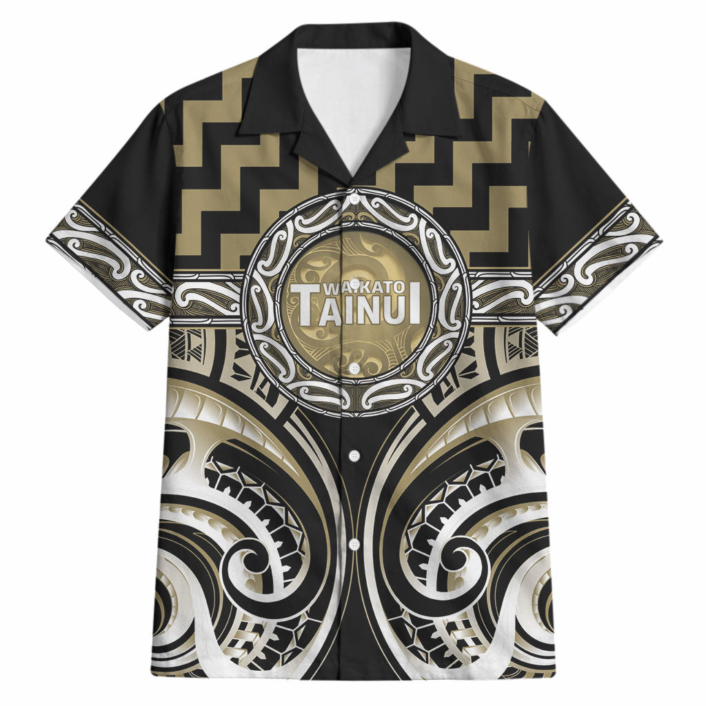 Aotearoa Waikato Tainui Personalised Hawaiian Shirt Maori Iwi Poutama Puhoro Tattoo