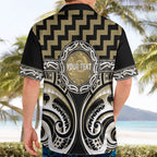 Aotearoa Waikato Tainui Personalised Hawaiian Shirt Maori Iwi Poutama Puhoro Tattoo