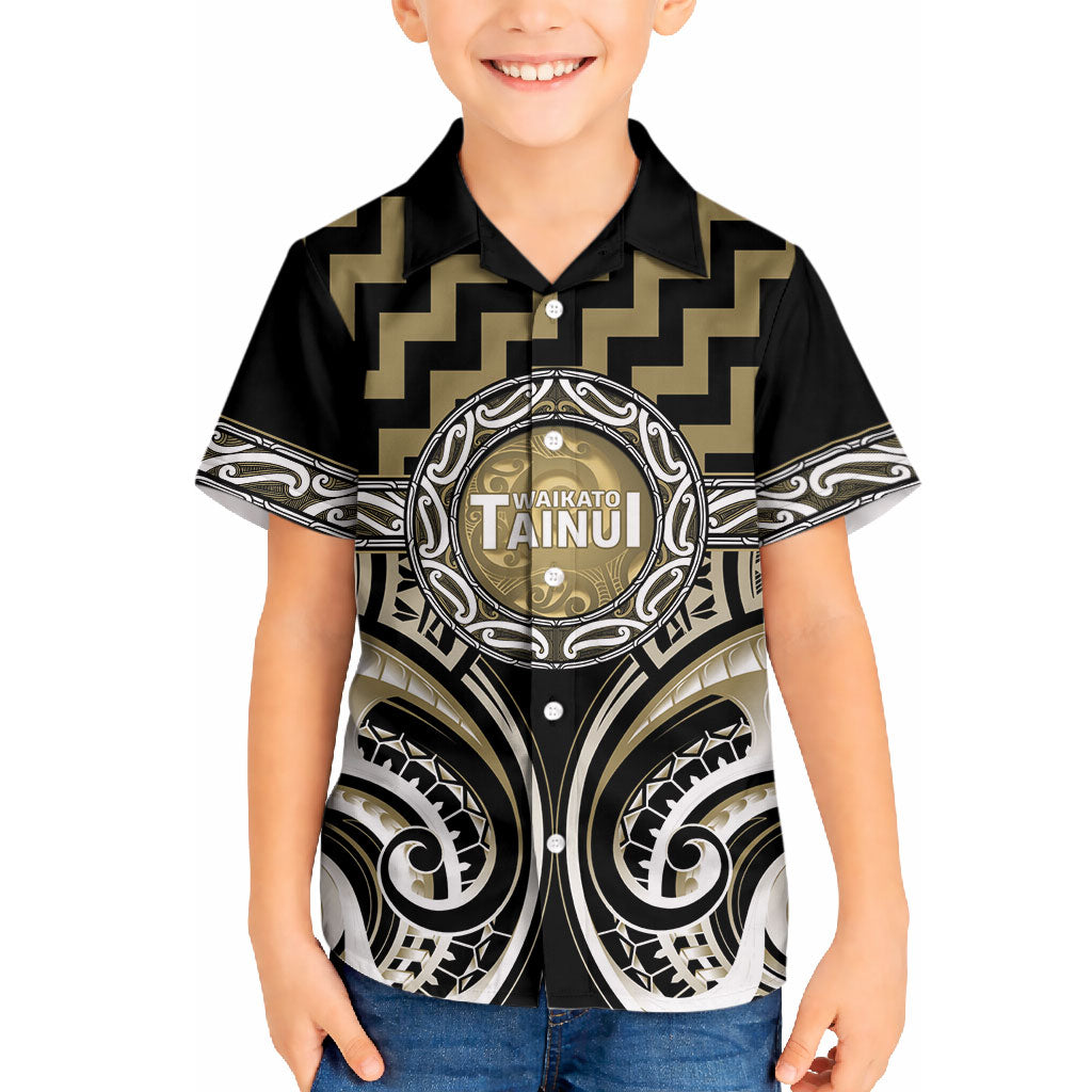 Aotearoa Waikato Tainui Personalised Hawaiian Shirt Maori Iwi Poutama Puhoro Tattoo