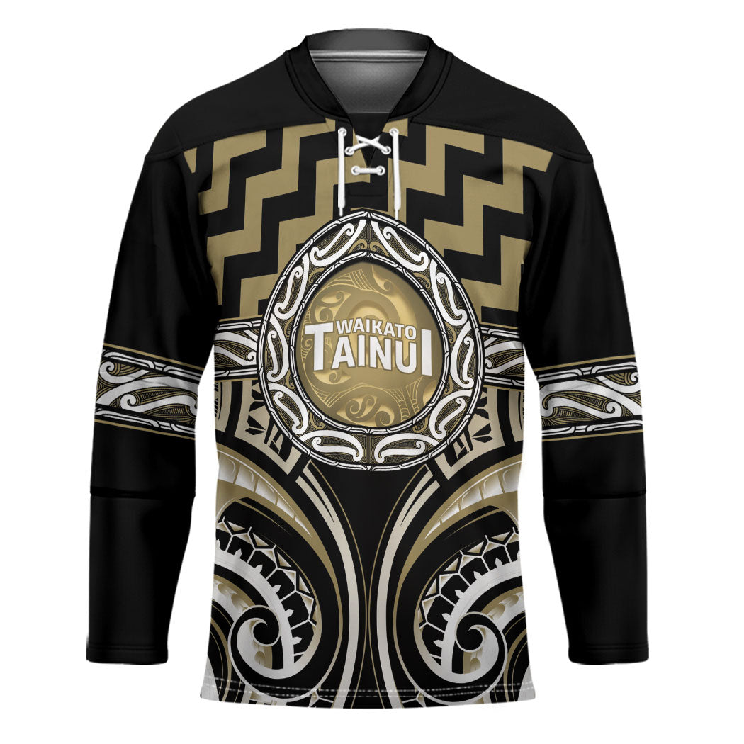 Aotearoa Waikato Tainui Personalised Hockey Jersey Maori Iwi Poutama Puhoro Tattoo