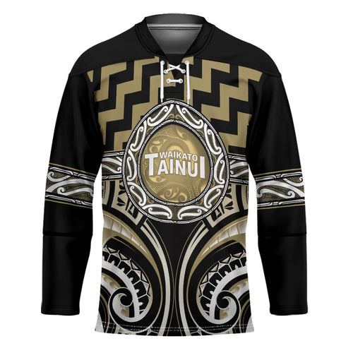 Aotearoa Waikato Tainui Personalised Hockey Jersey Maori Iwi Poutama Puhoro Tattoo