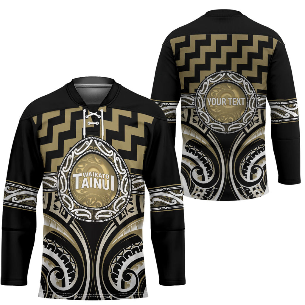 Aotearoa Waikato Tainui Personalised Hockey Jersey Maori Iwi Poutama Puhoro Tattoo