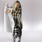 Aotearoa Waikato Tainui Hooded Blanket Maori Iwi Poutama Puhoro Tattoo