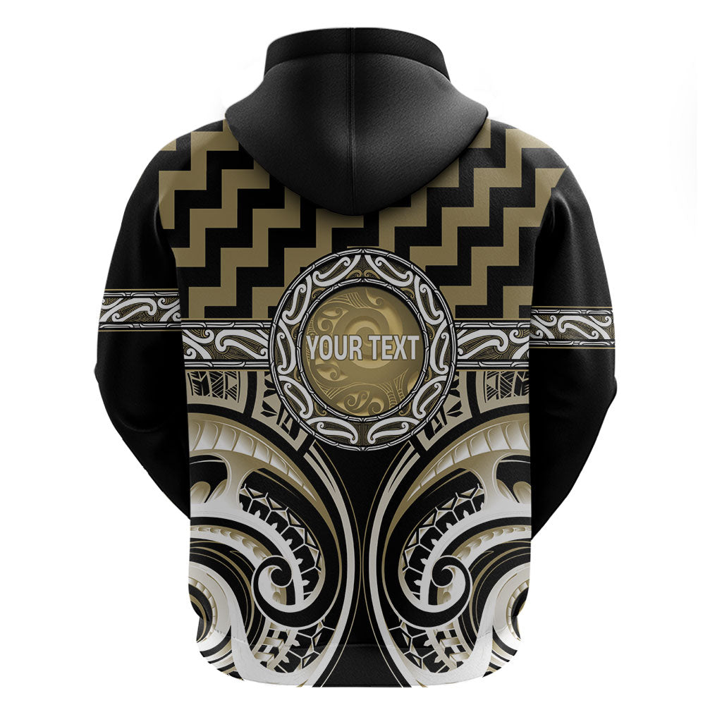 Aotearoa Waikato Tainui Personalised Hoodie Maori Iwi Poutama Puhoro Tattoo