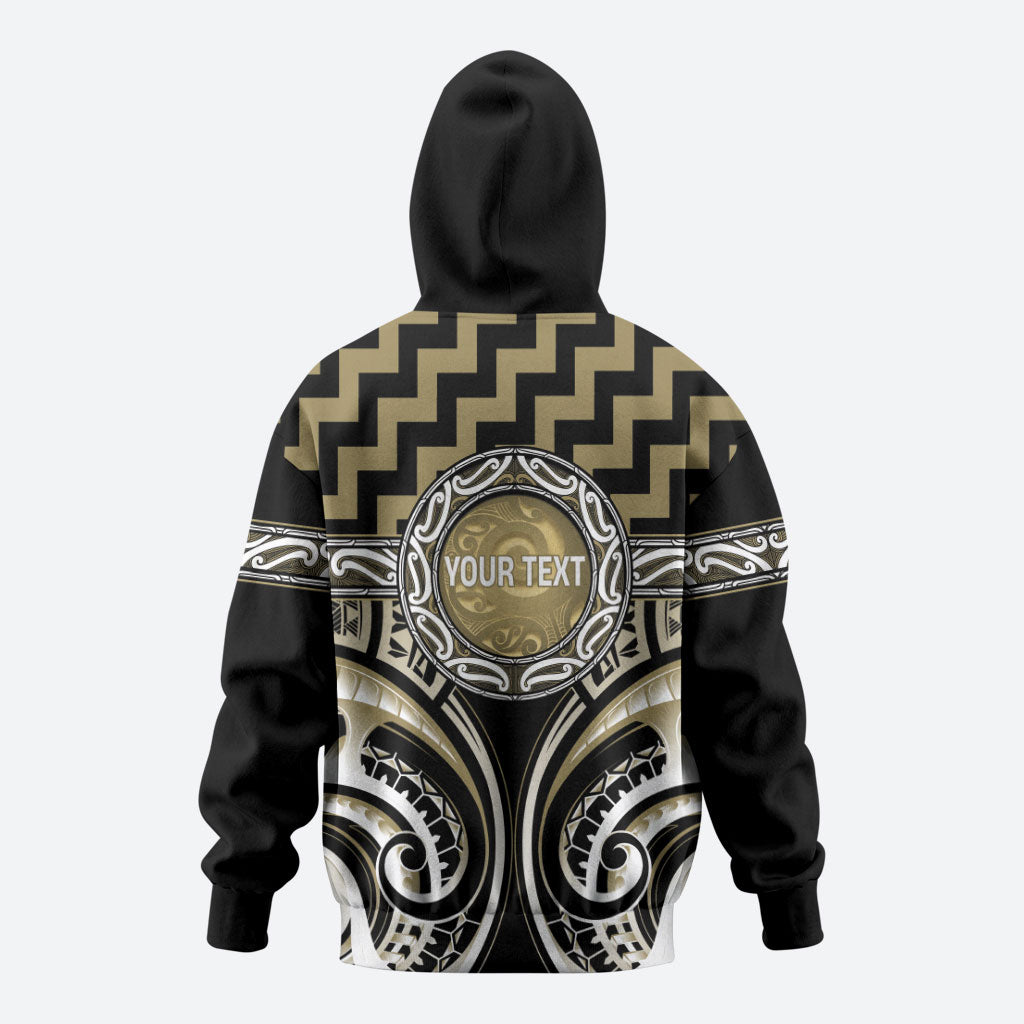Aotearoa Waikato Tainui Personalised Hoodie Maori Iwi Poutama Puhoro Tattoo