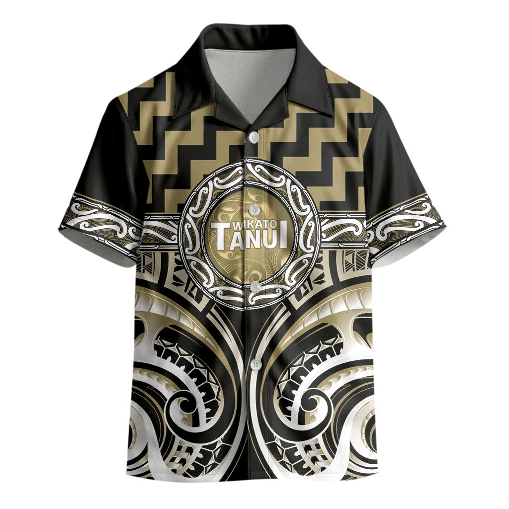 Aotearoa Waikato Tainui Personalised Kid Hawaiian Shirt Maori Iwi Poutama Puhoro Tattoo
