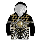 Aotearoa Waikato Tainui Personalised Kid Hoodie Maori Iwi Poutama Puhoro Tattoo
