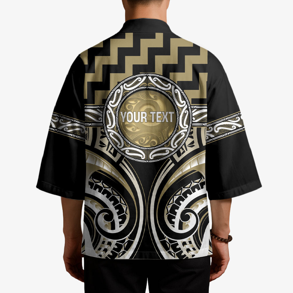 Aotearoa Waikato Tainui Personalised Kimono Maori Iwi Poutama Puhoro Tattoo