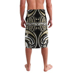 Aotearoa Waikato Tainui Personalised Lavalava Maori Iwi Poutama Puhoro Tattoo