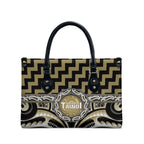 Aotearoa Waikato Tainui Leather Bag Maori Iwi Poutama Puhoro Tattoo