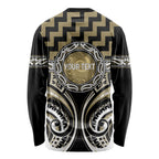 Aotearoa Waikato Tainui Personalised Long Sleeve Shirt Maori Iwi Poutama Puhoro Tattoo