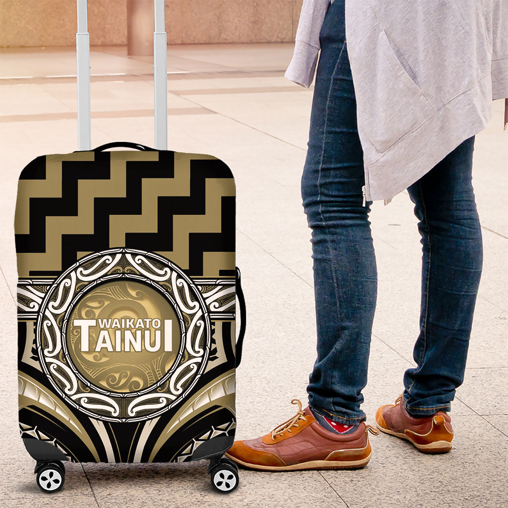 Aotearoa Waikato Tainui Luggage Cover Maori Iwi Poutama Puhoro Tattoo