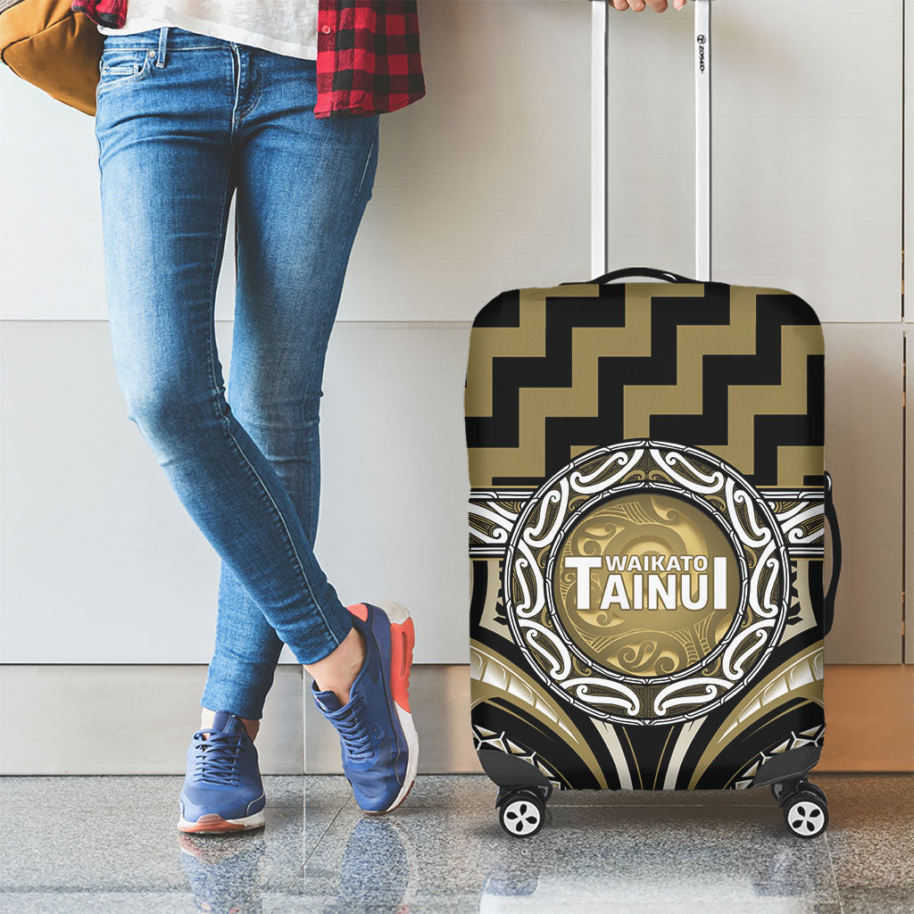 Aotearoa Waikato Tainui Luggage Cover Maori Iwi Poutama Puhoro Tattoo