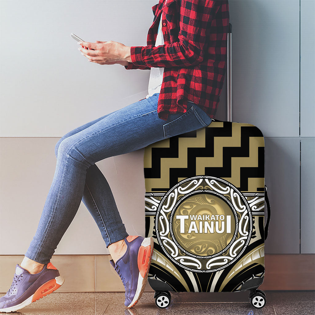 Aotearoa Waikato Tainui Luggage Cover Maori Iwi Poutama Puhoro Tattoo
