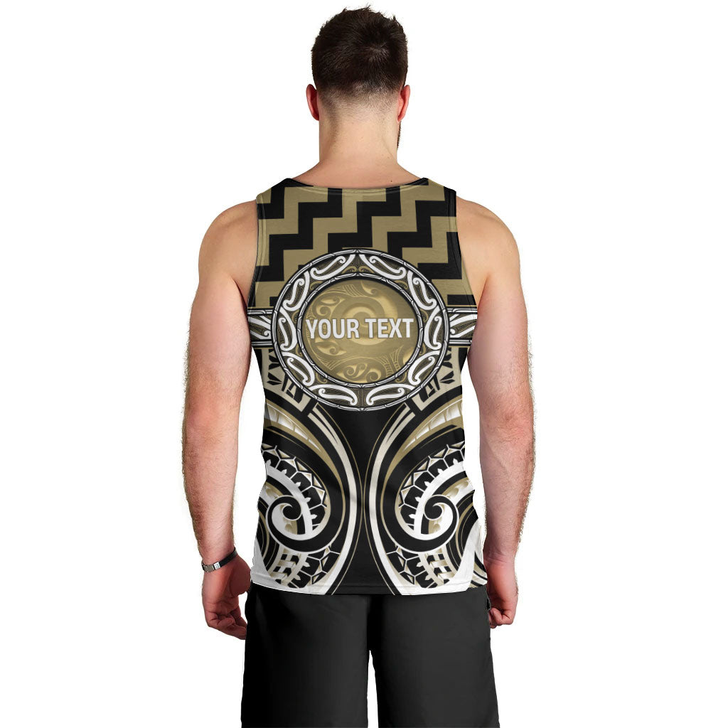 Aotearoa Waikato Tainui Personalised Men Tank Top Maori Iwi Poutama Puhoro Tattoo