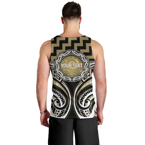 Aotearoa Waikato Tainui Personalised Men Tank Top Maori Iwi Poutama Puhoro Tattoo