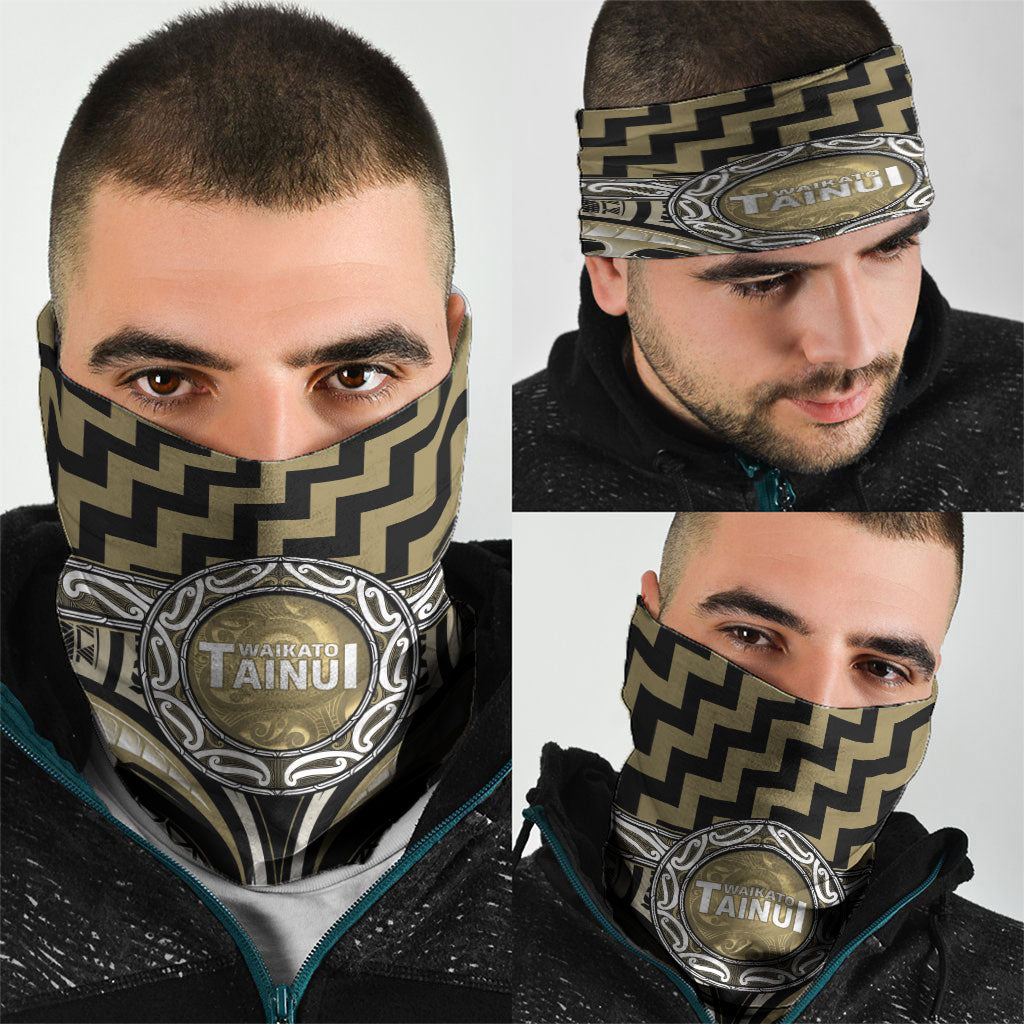 Aotearoa Waikato Tainui Neck Gaiter Maori Iwi Poutama Puhoro Tattoo