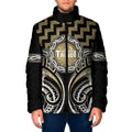 Aotearoa Waikato Tainui Personalised Padded Jacket Maori Iwi Poutama Puhoro Tattoo