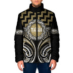 Aotearoa Waikato Tainui Personalised Padded Jacket Maori Iwi Poutama Puhoro Tattoo