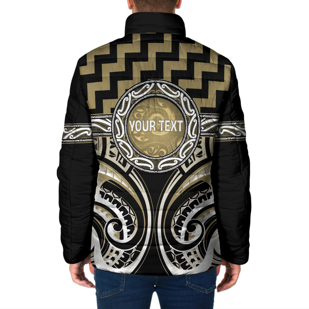 Aotearoa Waikato Tainui Personalised Padded Jacket Maori Iwi Poutama Puhoro Tattoo