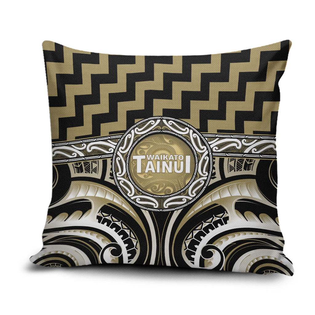 Aotearoa Waikato Tainui Pillow Cover Maori Iwi Poutama Puhoro Tattoo