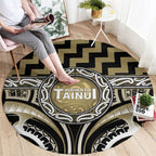 Aotearoa Waikato Tainui Round Carpet Maori Iwi Poutama Puhoro Tattoo