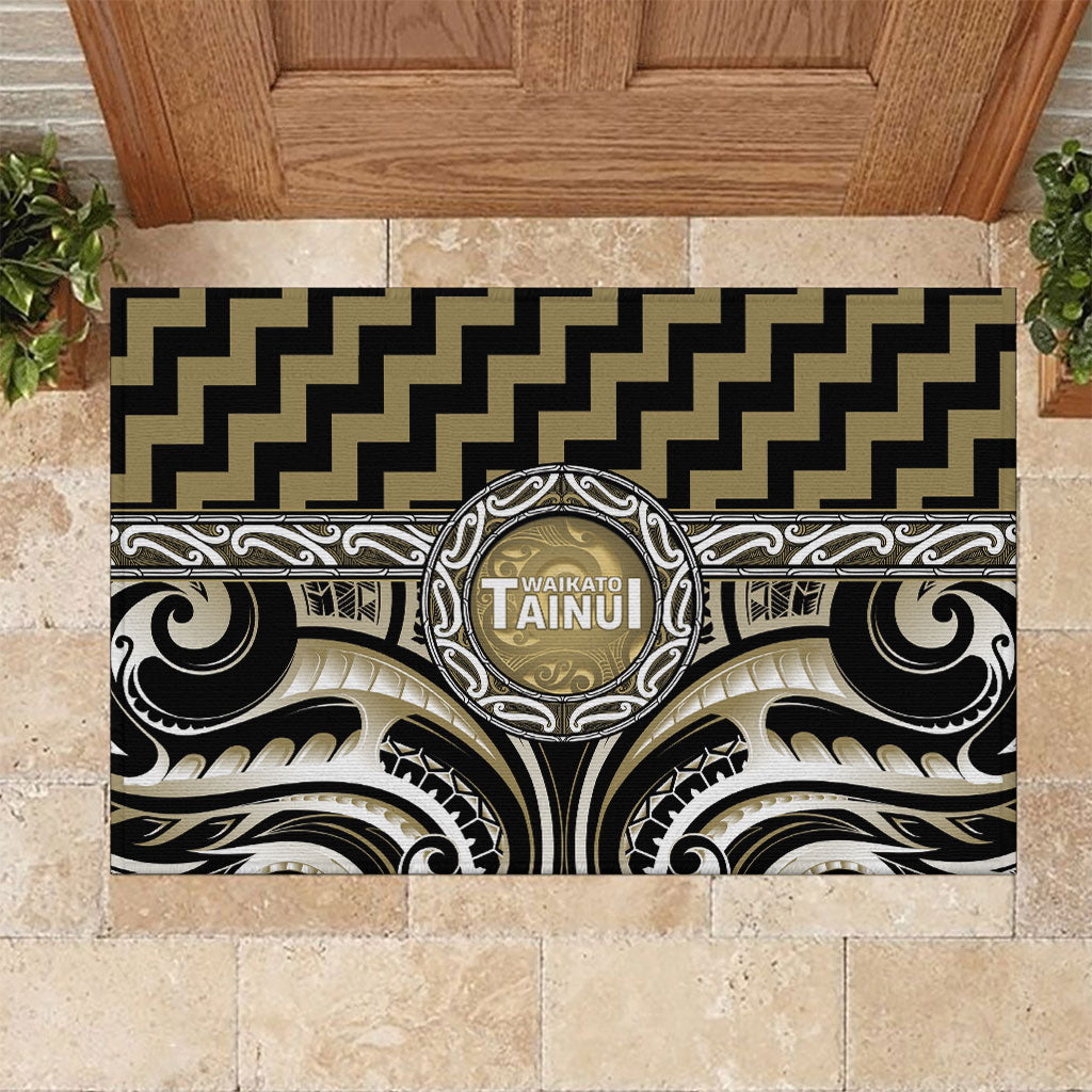 Aotearoa Waikato Tainui Rubber Doormat Maori Iwi Poutama Puhoro Tattoo