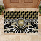 Aotearoa Waikato Tainui Rubber Doormat Maori Iwi Poutama Puhoro Tattoo