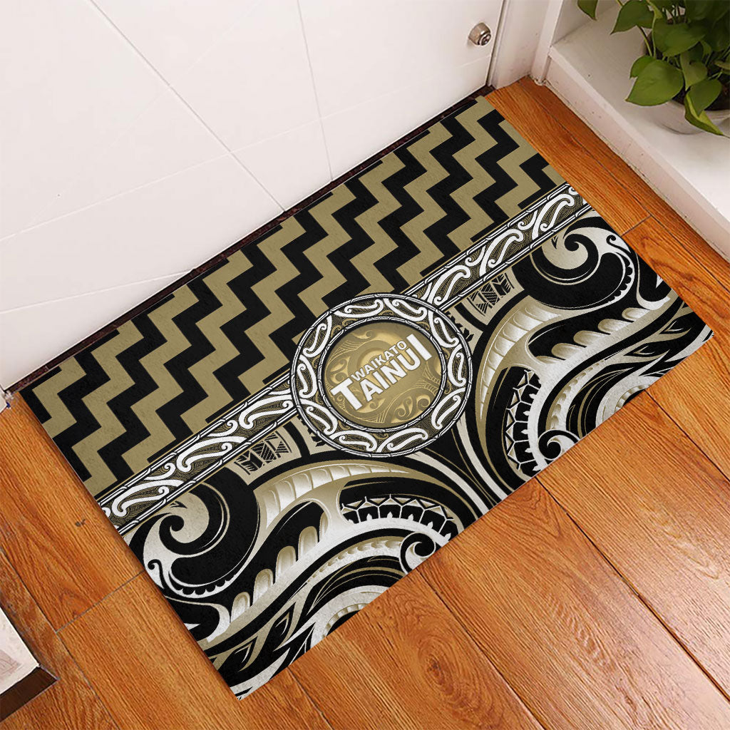 Aotearoa Waikato Tainui Rubber Doormat Maori Iwi Poutama Puhoro Tattoo