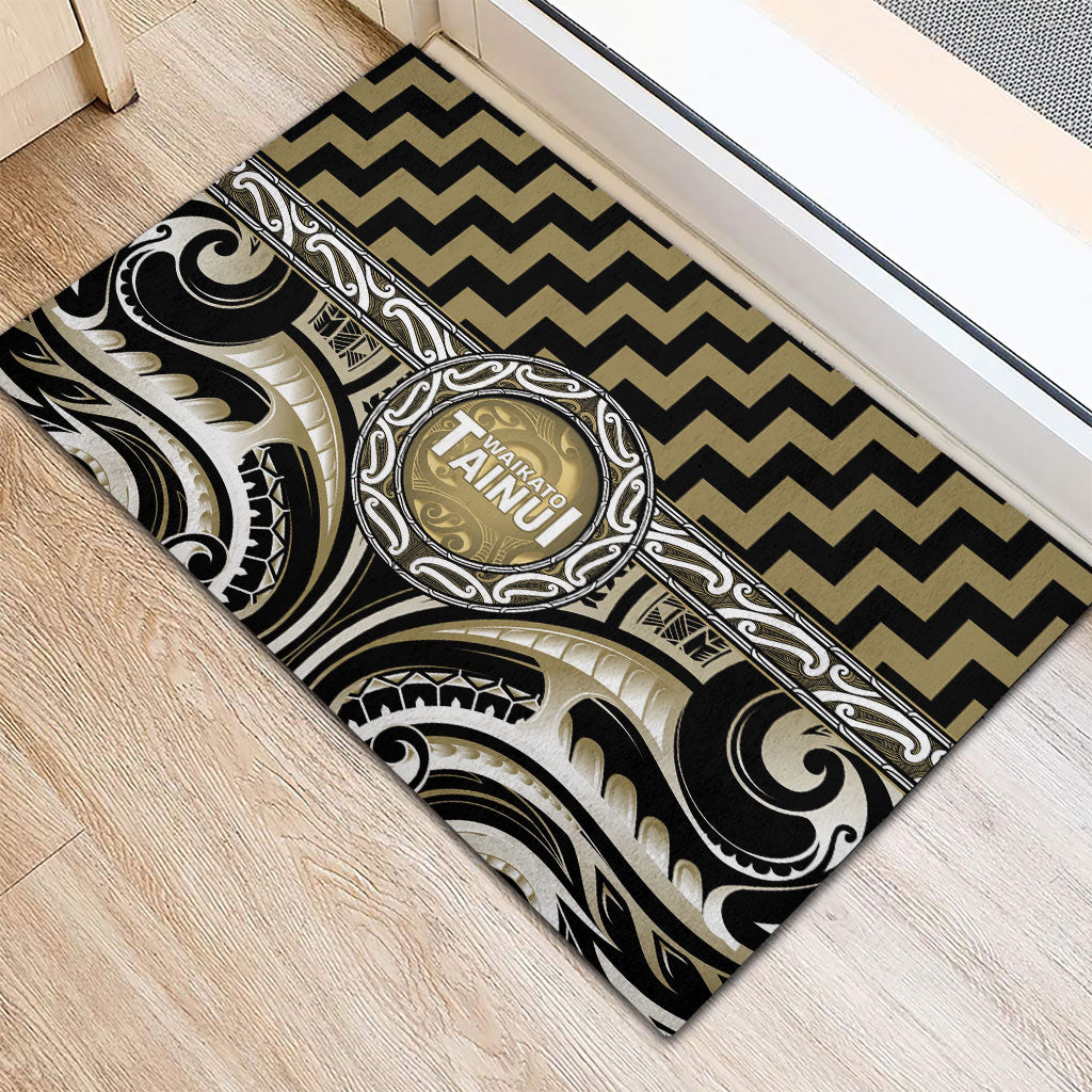 Aotearoa Waikato Tainui Rubber Doormat Maori Iwi Poutama Puhoro Tattoo