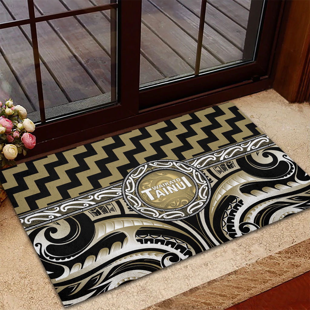 Aotearoa Waikato Tainui Rubber Doormat Maori Iwi Poutama Puhoro Tattoo