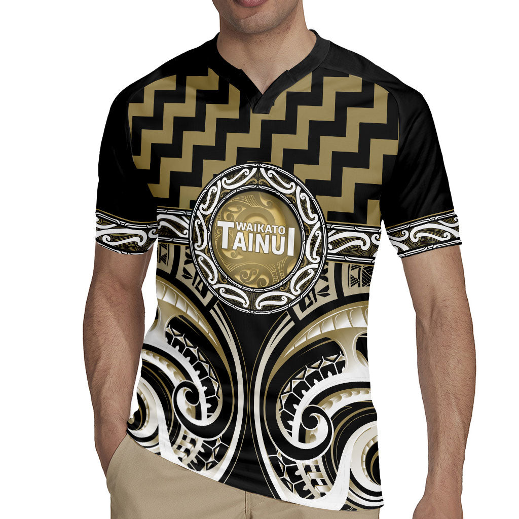 Aotearoa Waikato Tainui Personalised Rugby Jersey Maori Iwi Poutama Puhoro Tattoo