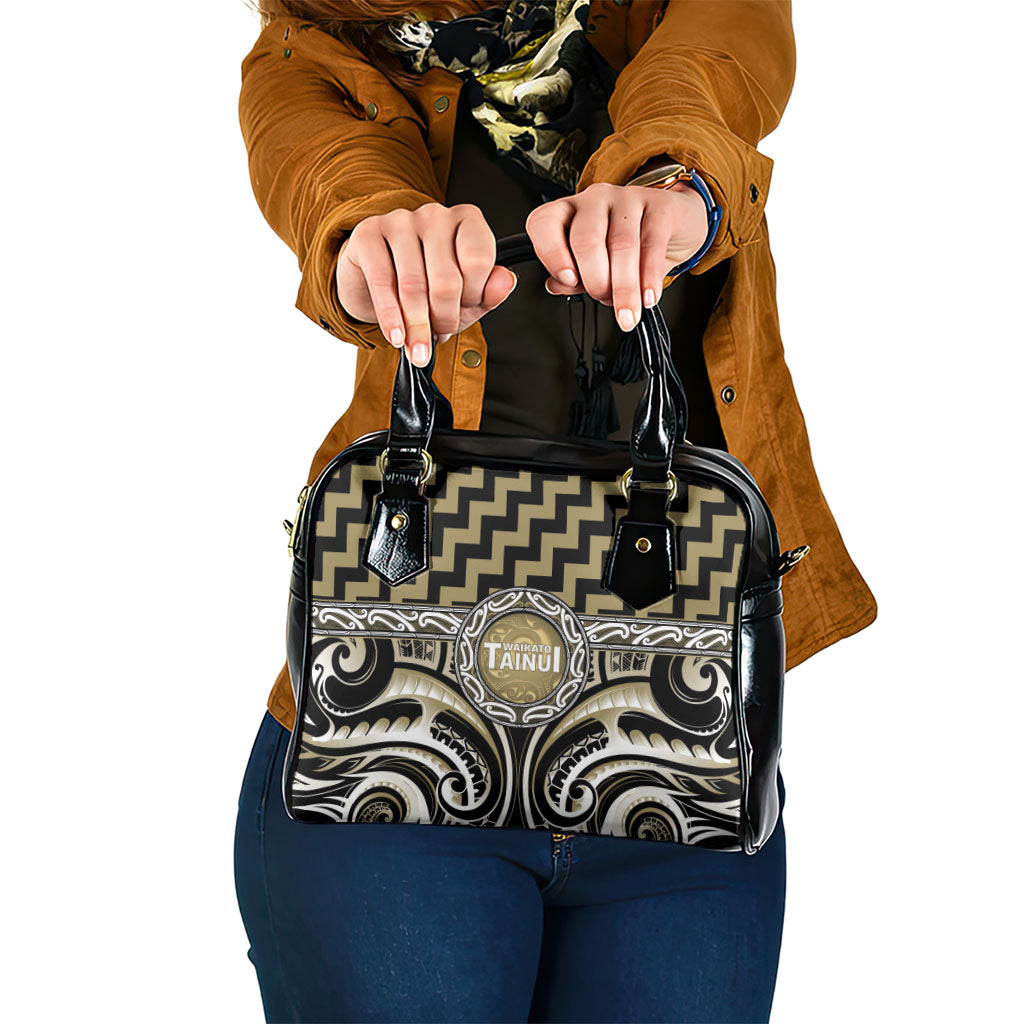 Aotearoa Waikato Tainui Shoulder Handbag Maori Iwi Poutama Puhoro Tattoo