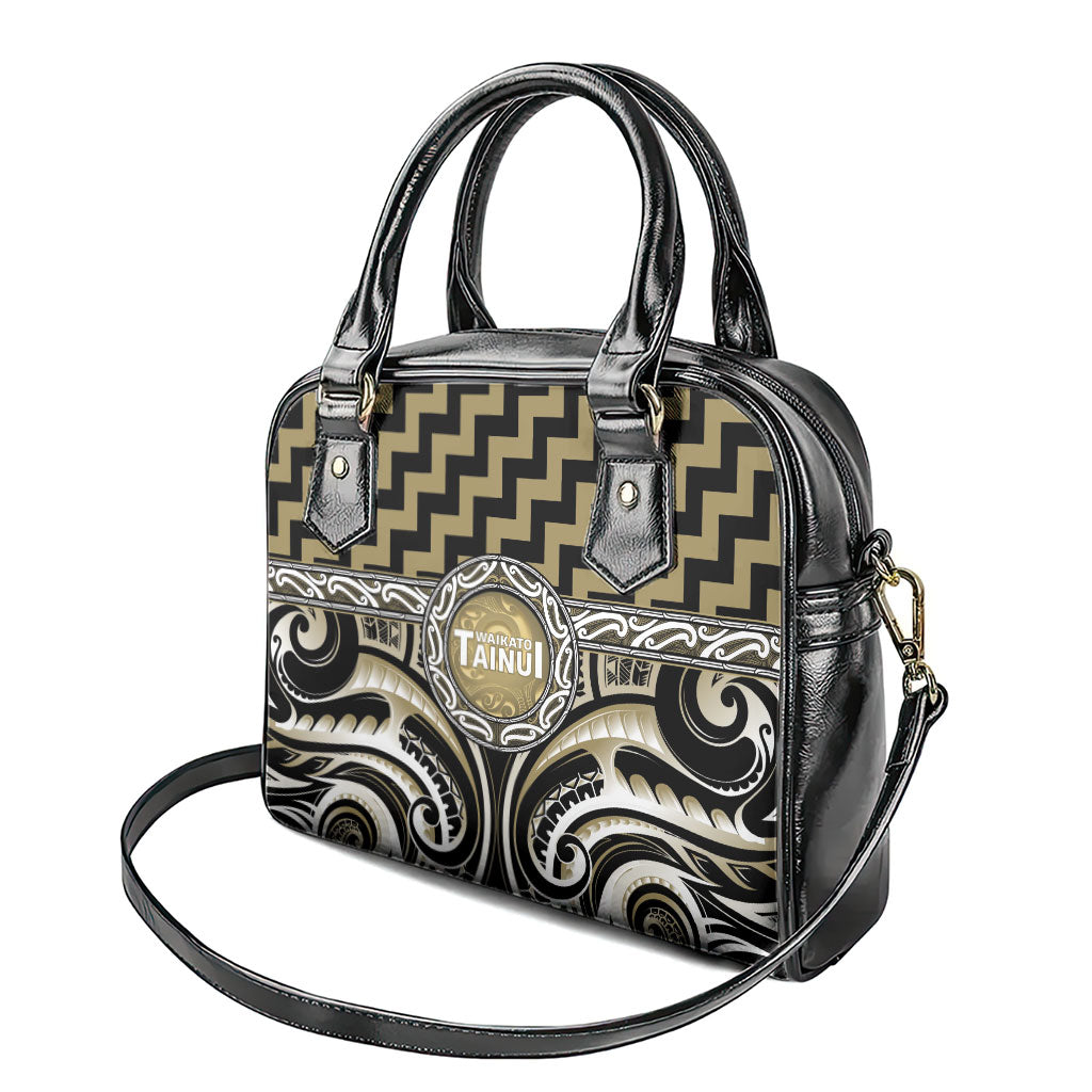 Aotearoa Waikato Tainui Shoulder Handbag Maori Iwi Poutama Puhoro Tattoo