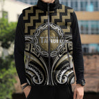 Aotearoa Waikato Tainui Personalised Sleeveless Puffer Jacket Maori Iwi Poutama Puhoro Tattoo