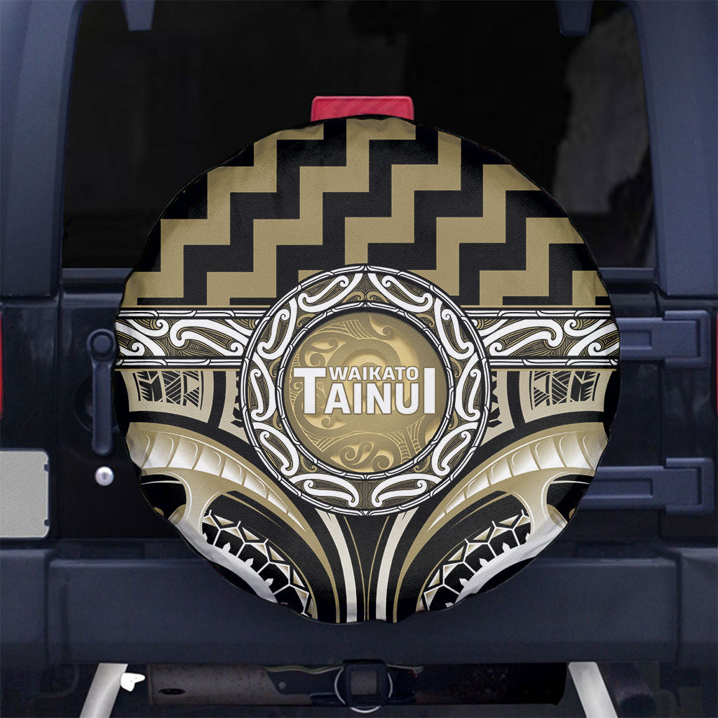 Aotearoa Waikato Tainui Spare Tire Cover Maori Iwi Poutama Puhoro Tattoo
