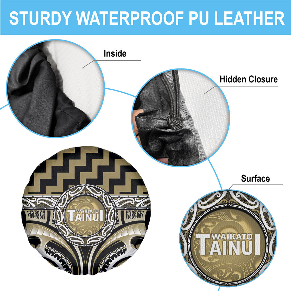 Aotearoa Waikato Tainui Spare Tire Cover Maori Iwi Poutama Puhoro Tattoo