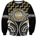 Aotearoa Waikato Tainui Personalised Sweatshirt Maori Iwi Poutama Puhoro Tattoo