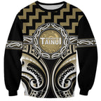 Aotearoa Waikato Tainui Personalised Sweatshirt Maori Iwi Poutama Puhoro Tattoo