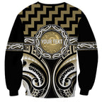 Aotearoa Waikato Tainui Personalised Sweatshirt Maori Iwi Poutama Puhoro Tattoo