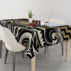 Aotearoa Waikato Tainui Tablecloth Maori Iwi Poutama Puhoro Tattoo