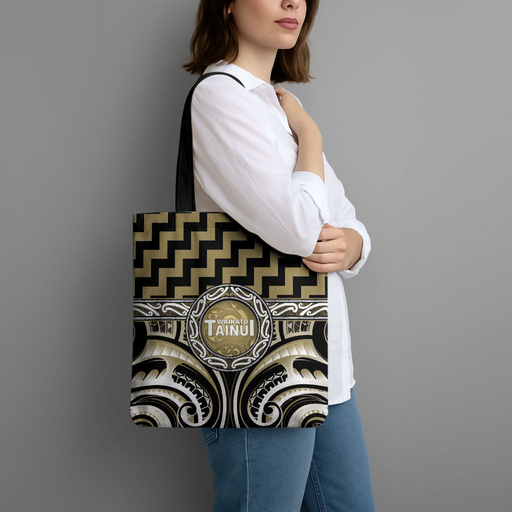 Aotearoa Waikato Tainui Tote Bag Maori Iwi Poutama Puhoro Tattoo