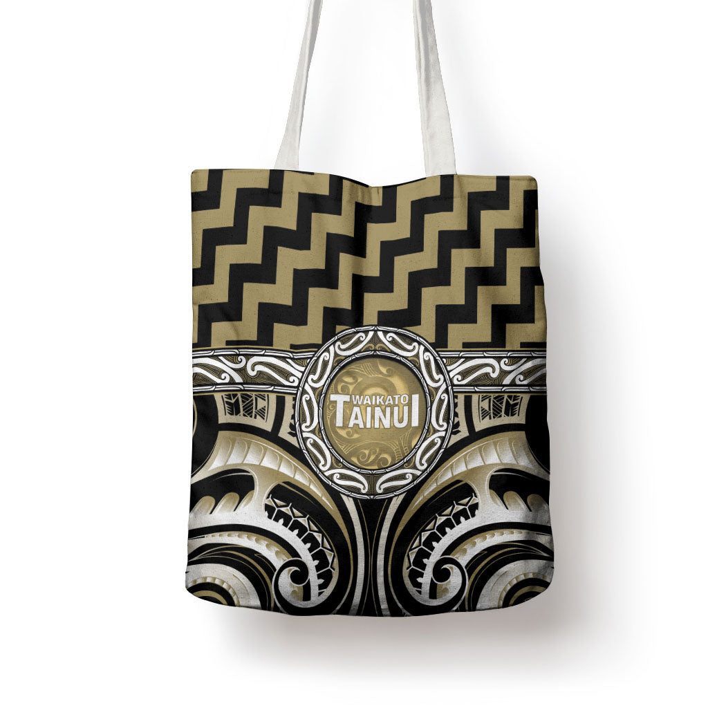 Aotearoa Waikato Tainui Tote Bag Maori Iwi Poutama Puhoro Tattoo