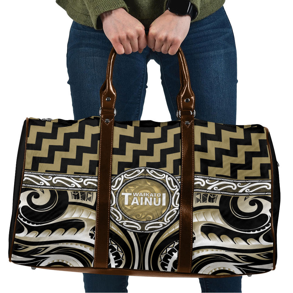 Aotearoa Waikato Tainui Travel Bag Maori Iwi Poutama Puhoro Tattoo