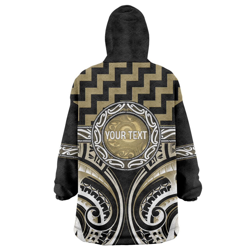 Aotearoa Waikato Tainui Personalised Wearable Blanket Hoodie Maori Iwi Poutama Puhoro Tattoo