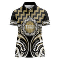 Aotearoa Waikato Tainui Personalised Women Polo Shirt Maori Iwi Poutama Puhoro Tattoo